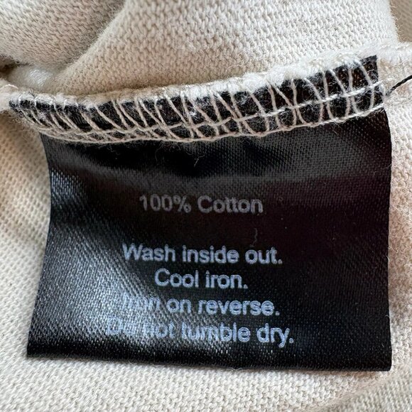 Represent Blank Sweater Men's Size XS Beige Tan Color 100% Cotton Mock Neck - Picture 7 of 10